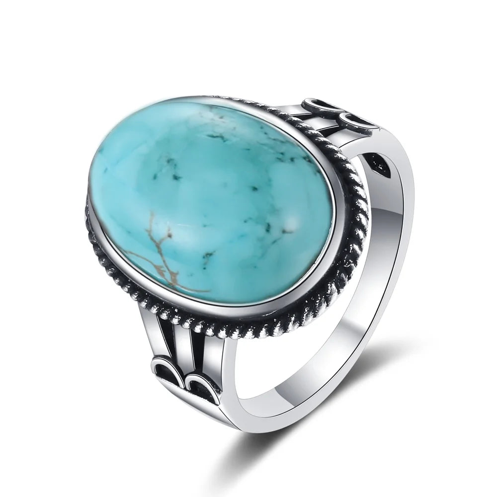 S925 Silver Large Stone 11x17MM Natural Labradorite Tiger Eye Ring for Women Fine Jewelry Party Wedding Anniversary Gift