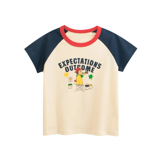 1-9T Toddler Kid Tshirt Baby Boy Girl Clothes Summer Cotton Infant Tee Top Short Sleeve Loose Childrens T Shirt Outfit
