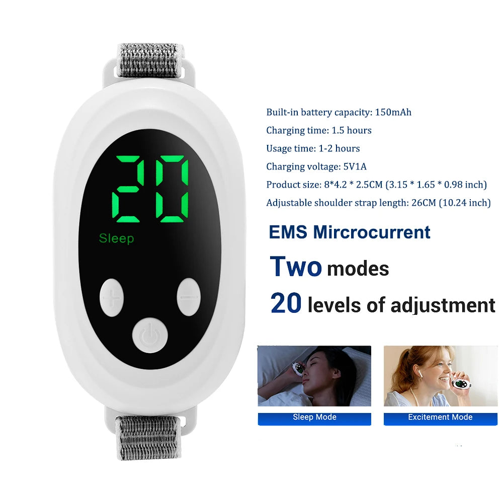 Handheld CES Sleep Aid Device for Insomnia Anxiety Pressure Relief Health Improve Sleep Palm Pulse Massager Smart Sleeper