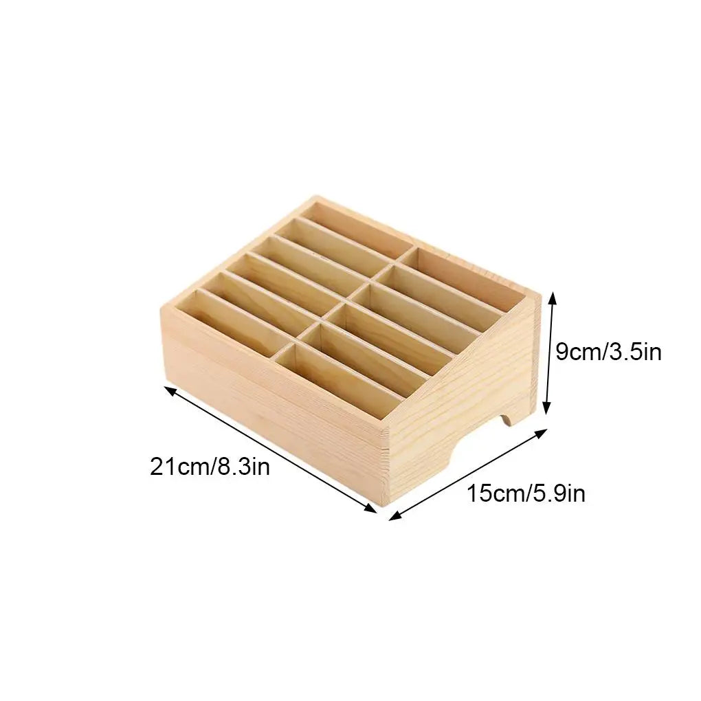 24/12 Cells Mobile Phone Storage Box - Clear Texture Light And Convenient Large Capacity Stable And Thick Easy To Take Organizer