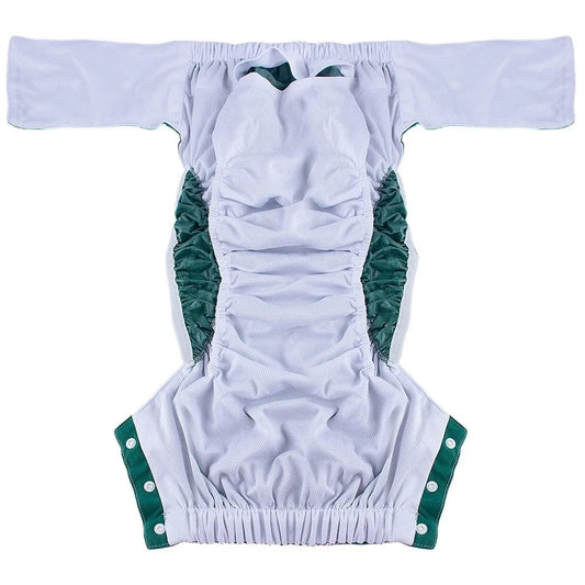 Cotton Adult Diaper Pants Leak-Proof Skin-Friendly Washable Diaper Elastic Reusable Incontinence Underwear Elderly Care