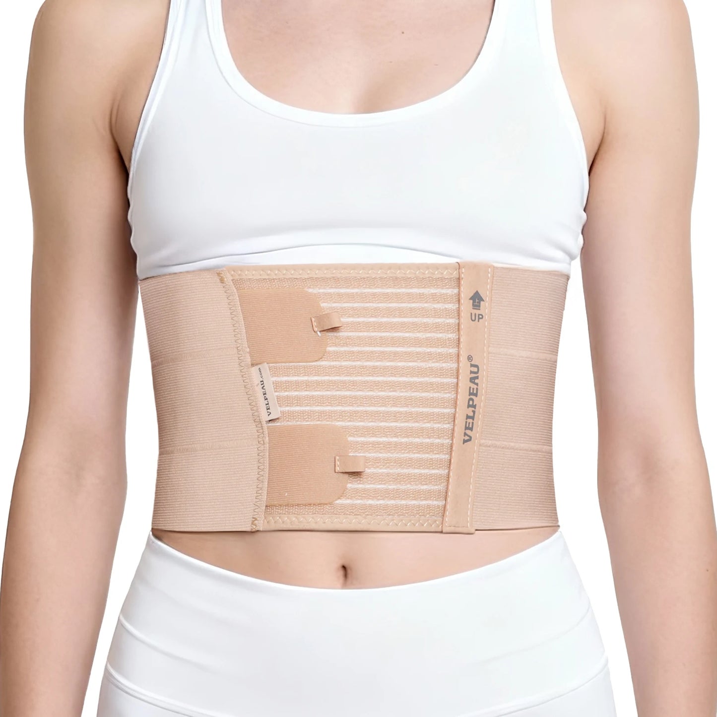 VELPEAU Rib Fracture Support Belt for Pulled Muscle Pain, Broken Rib and Sternum Injury, Unisex Chest Compression Support Belt