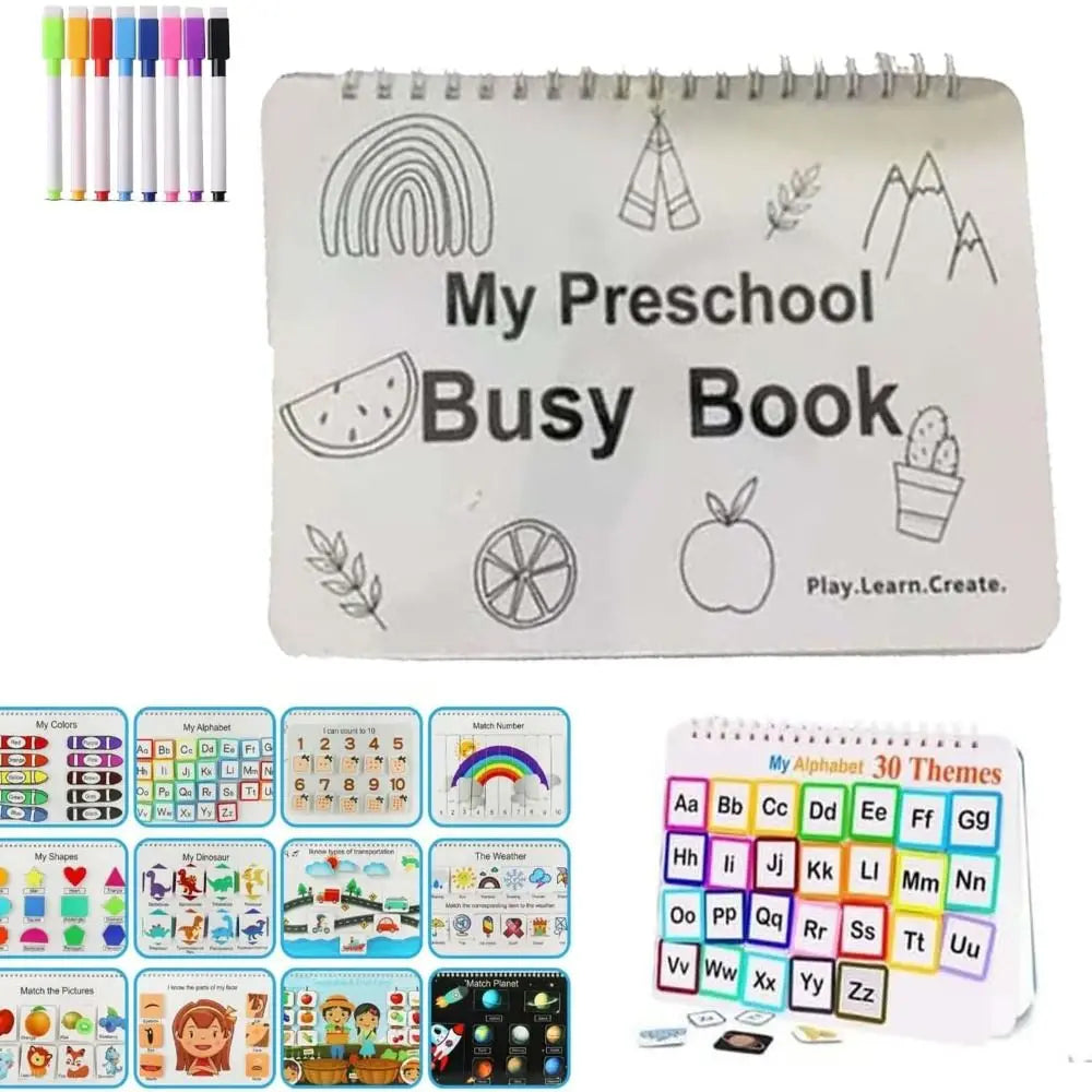 for Toddlers My Preschool Busy Book Creative Gift Learning Activities Toddler Busy Book Education Workbook Preschool Busy Book