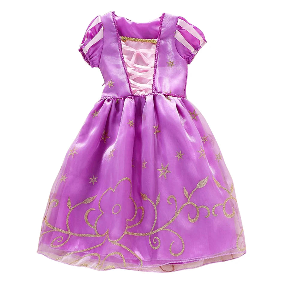 Baby Girl Rapunzel Costume Children Sleeping Beauty Belle Sofia Dress Kids Halloween Carnival Party Princess Dress Girl Disguise