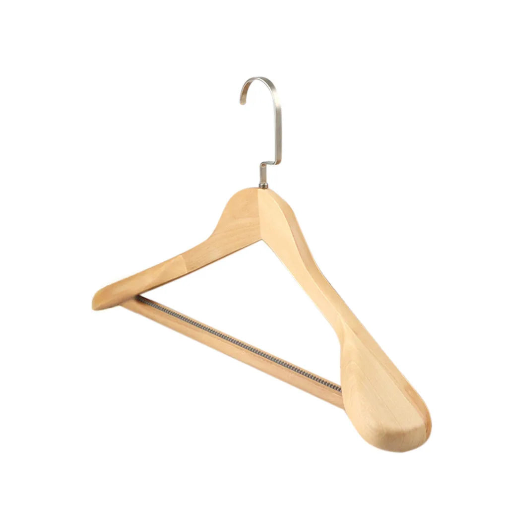High-Grade Wide Shoulder Wooden Plastic Hanger Suit Hanger Seamless Clothe Hanger Wardrobe Storage Rack Household Hanger Quality