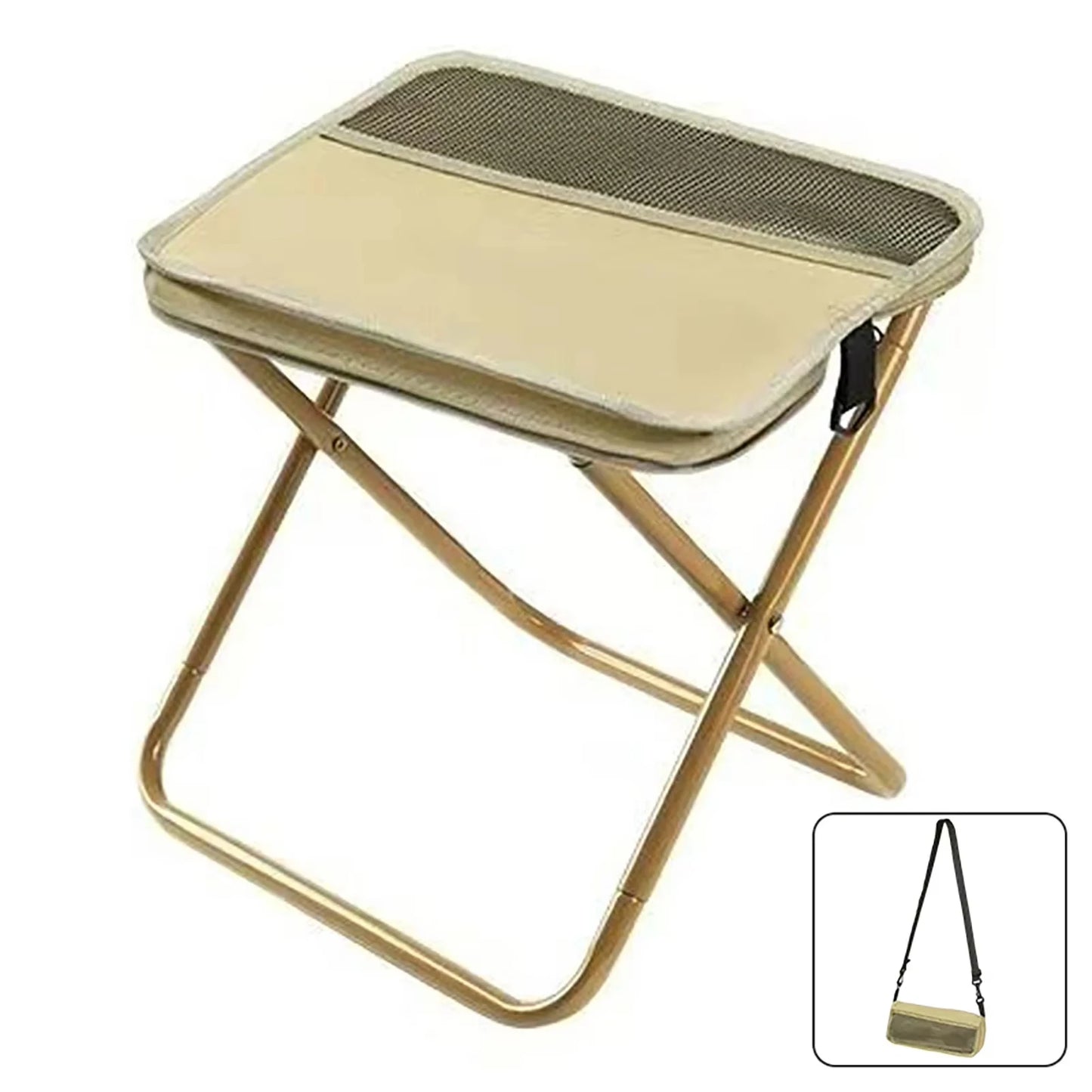Foldable Backpack Stool Portable Folding Stool Lightweight Mini Easy Carry Outdoor Chair For Travel Camping Hiking