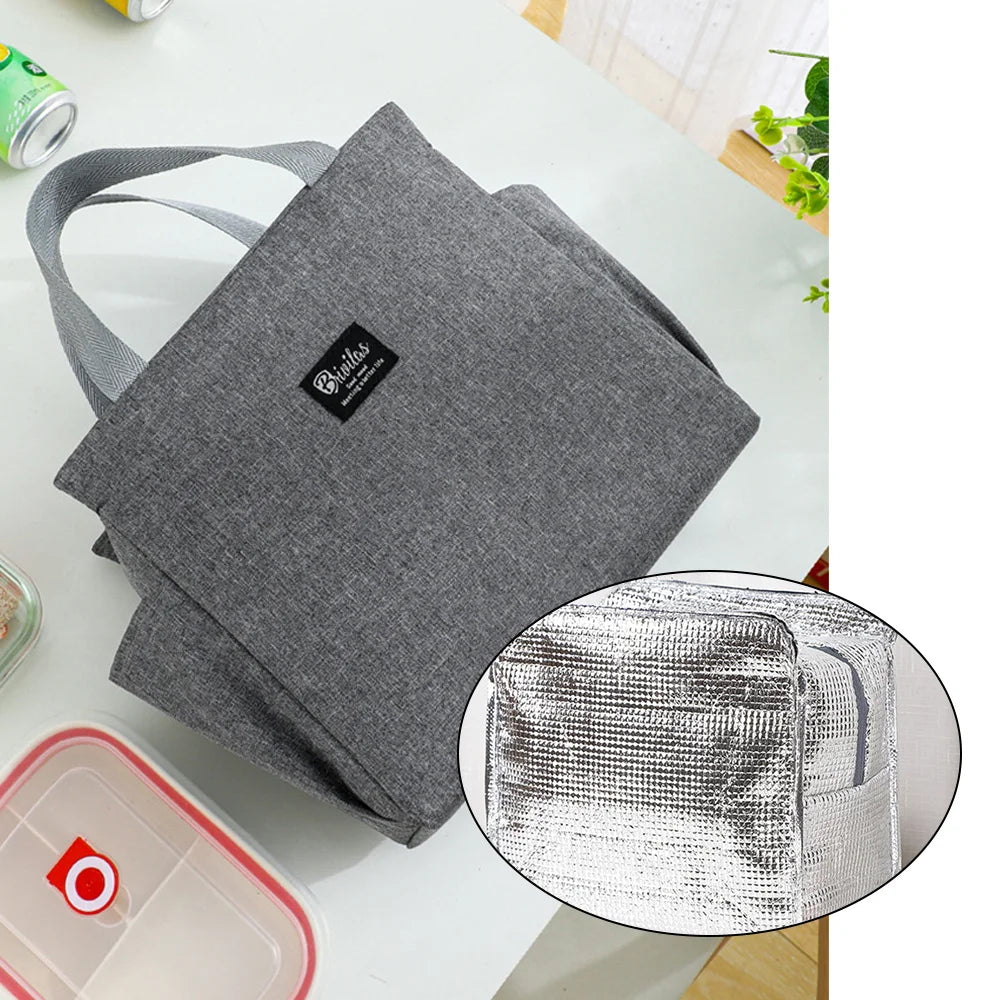 Insulated Lunch Bag  Cooler Lunch Box Portable Insulated Canvas Bento Pack Thermal Food Picnic Rice Bag For Women Kids