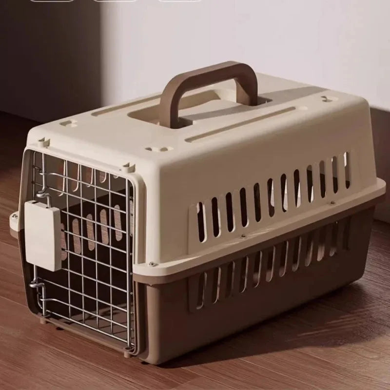 Outdoor Pet Cat Carrier Bag - Large Capacity Aviation Box with Car Mounted Design, Breathable & Portable