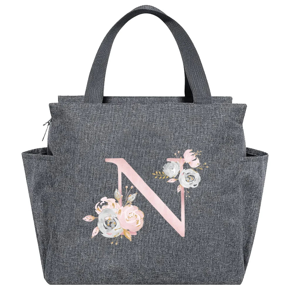Insulated Lunch Bag  Cooler Lunch Box Portable Insulated Canvas Bento Pack Thermal Food Picnic Rice Bag For Women Kids