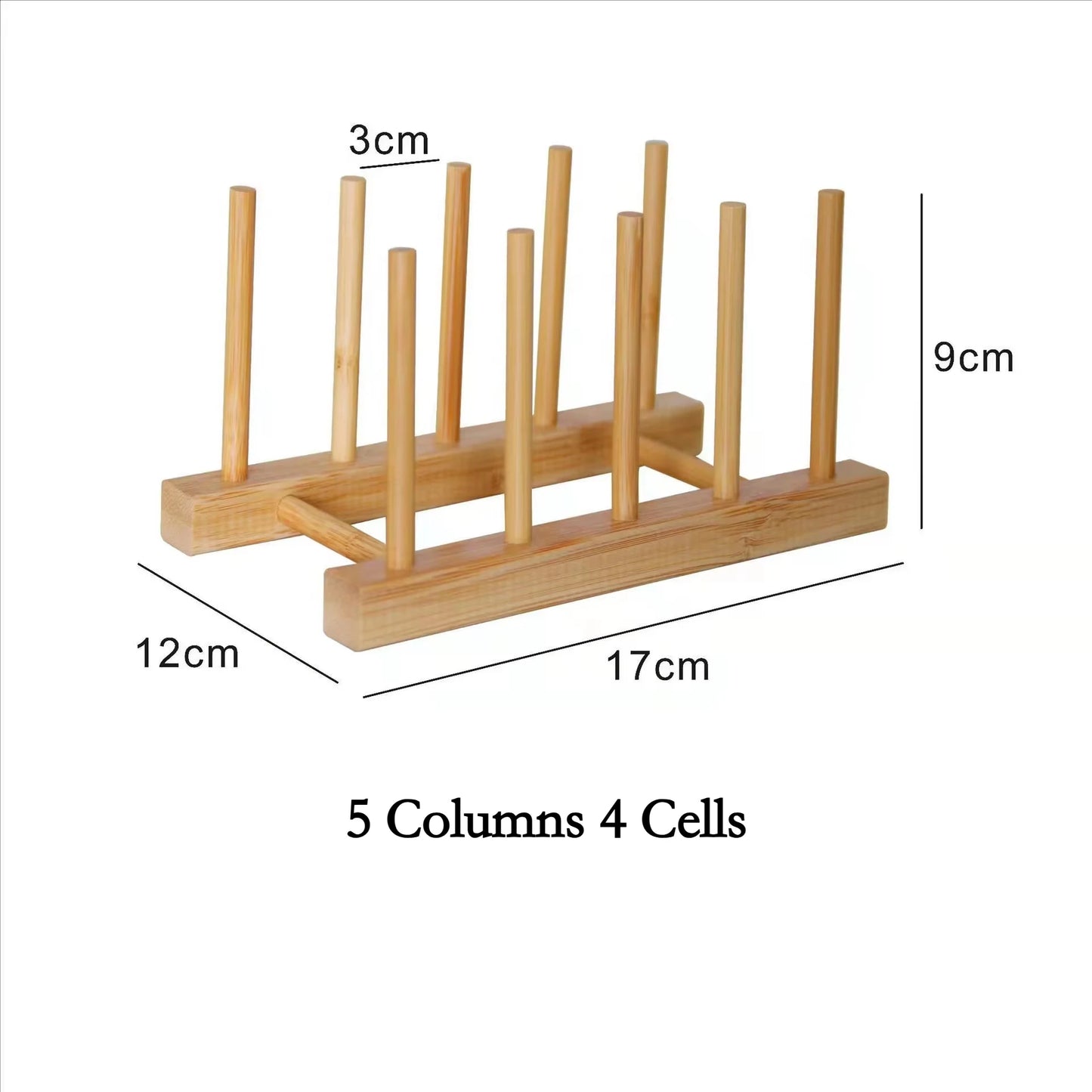 2026 DIY Locker Bamboo Drain Rack Wooden Plate Rack Dish Rack Kitchen Organizer for Plates/Cutting Boards/Plates/Cups/Pot Lid