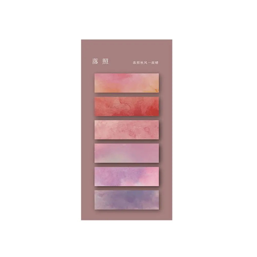 120 Sheets Morandi Color Stationery Kawaii Bookmark Posted It Sticky Notes Paper Sticker Index Memo Pad
