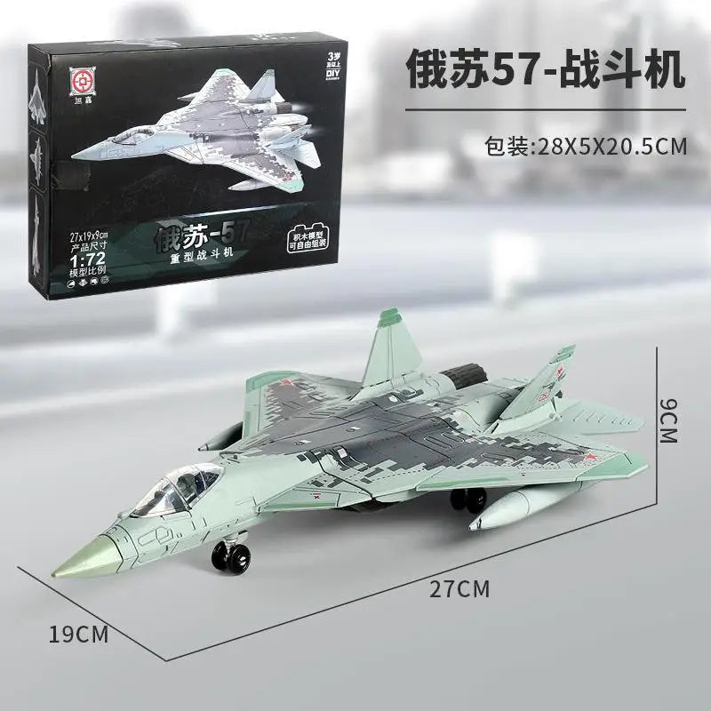 New Military Series Building Blocks Creative Multi-Purpose Fighter A-10 Support Attack Aircraft F14 Model Toys For Boy Xmas Gift
