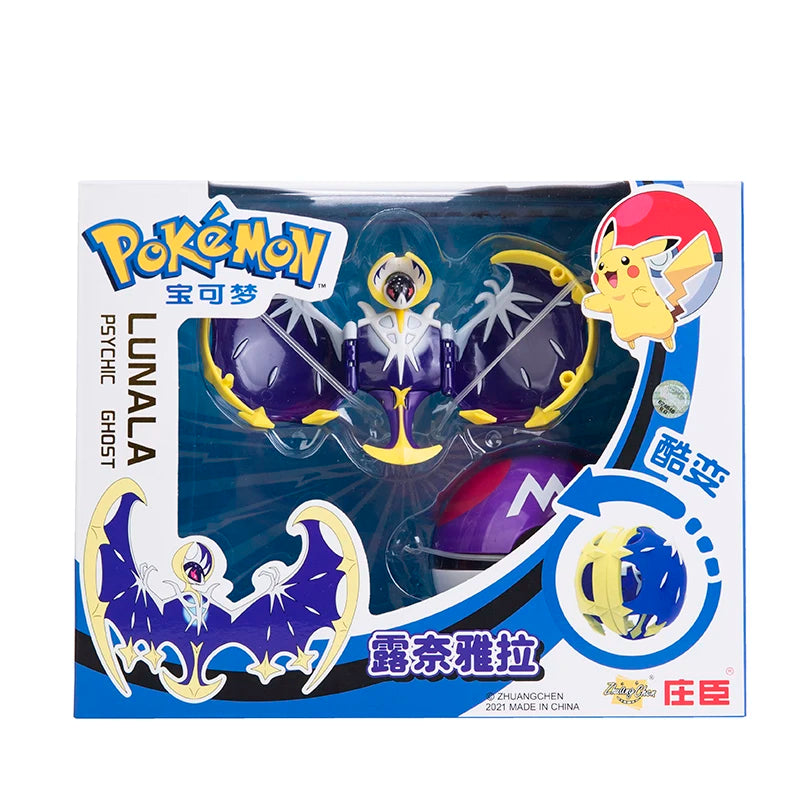 Genuine Pokemon Anime Figure Pikachu Gengar Charizard Gyarados Mew Dragonite Pet  Collect Model Doll Transformation Toy Gifts