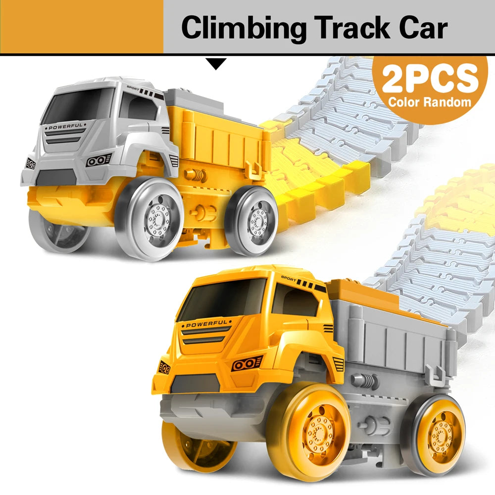 Electric Dinosaur Racing Car Track Set Magic Climbing Flexible Rail Car Educational Puzzle Toy for Kids