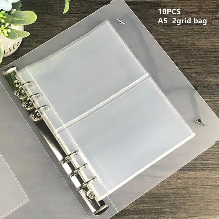 A5 A6 Zipper Binder Photo Card Collection Book Postcard Organizer Diary Notebook School Stationery