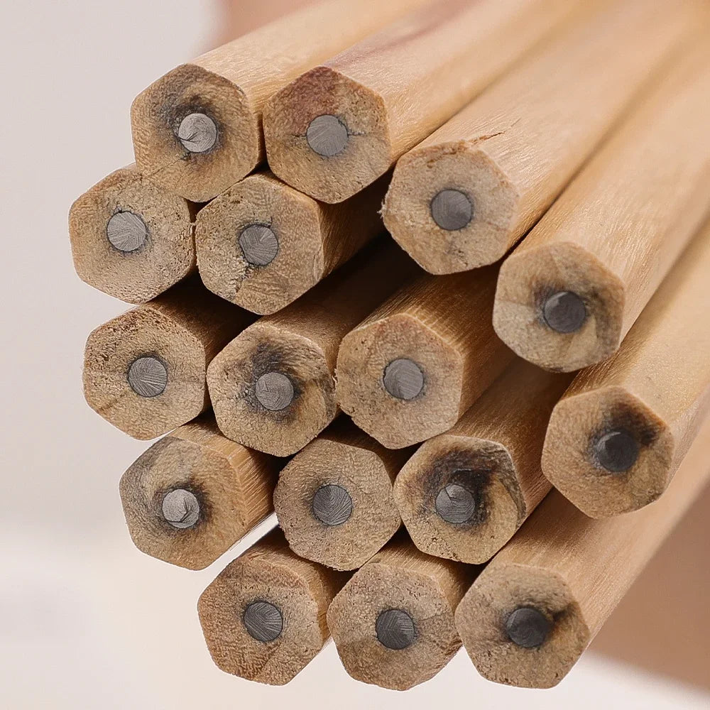 HB Natural Hexagon Wooden Lead Pencils Student Children Painting Drawing Sketch Writing Pencil School Office Stationary