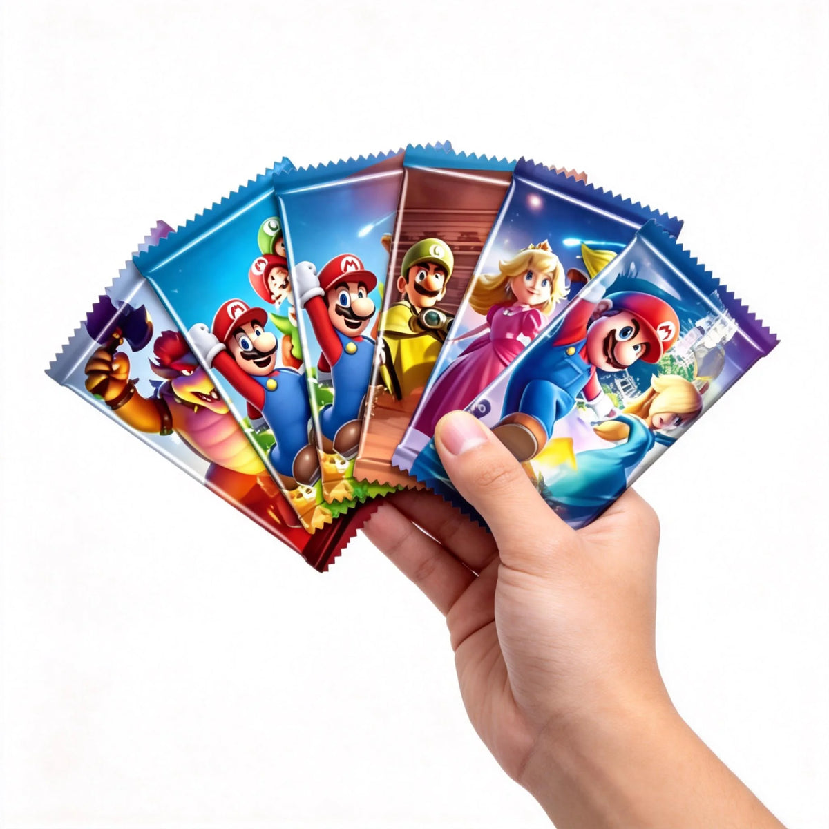 New 36pcs Mario Bros Game Cards Super Mario Trading Card Collection Action Figure English Booster Pack Battle Toy Gift