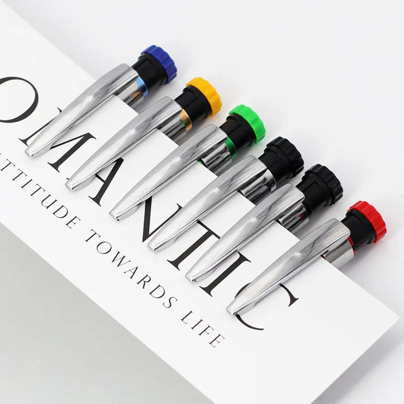 6Colors 2.8mm Metal Solid Carpenter Mechanical Pencil with Sharpener 2B Lead Core Deep Hole Construction Marking Scriber Tool