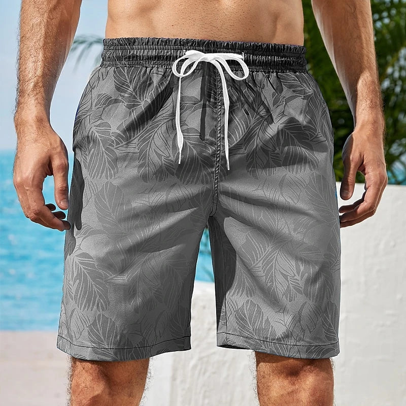 Gradient Palm Trees Hawaiian Beach Shorts Men Funny Casual Harajuku Loose Board Shorts 2025 Novelty Summer Popular Swim Trunks