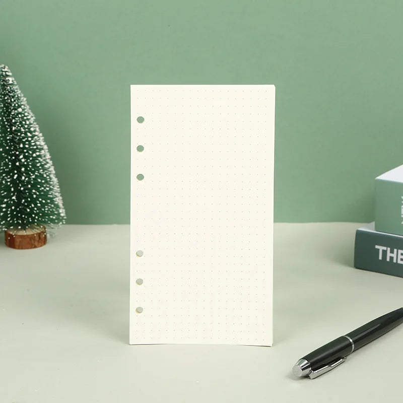 A5 A6 A7 Loose Leaf Notebook Refill Spiral Binder Inner Page Weekly Monthly To Do Line Dot Grid Inside Paper Stationery