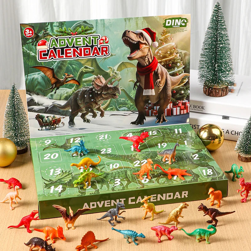 Advent Calendar 2026 Dinosaur Toys 24 Days Countdown Calendar to Christmas Surprise Toys Set with Different Dinosaur Figurine Gi