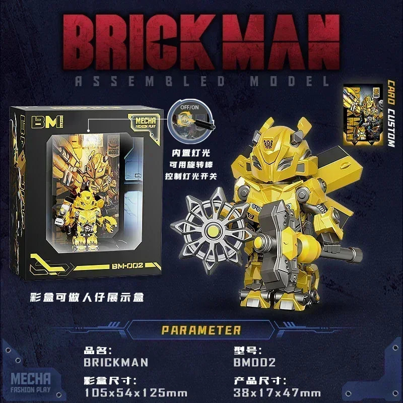 Optimus Prime Jetpack Transformers Blocks Small Particles MOC Megatron Children's Assembly Toy Bumblebee Model Desktop Gifts