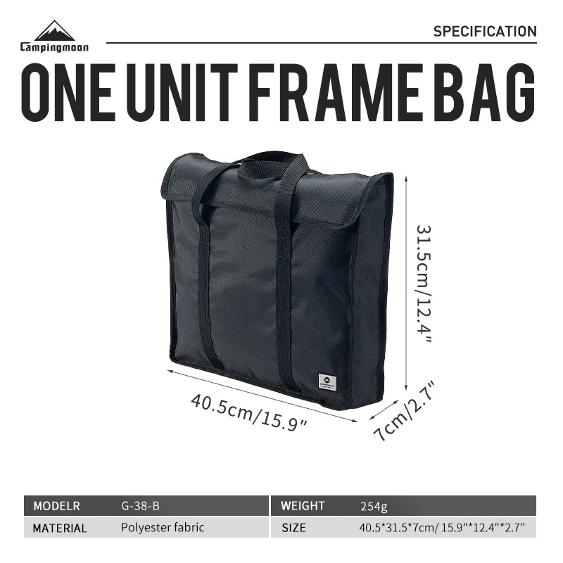 CAMPINGMOON G-38-B Folding Net Table Storage Bag Multifunctional Camping Outdoor Picnic BBQ Foldable Desk Tablecloth Tote Bag