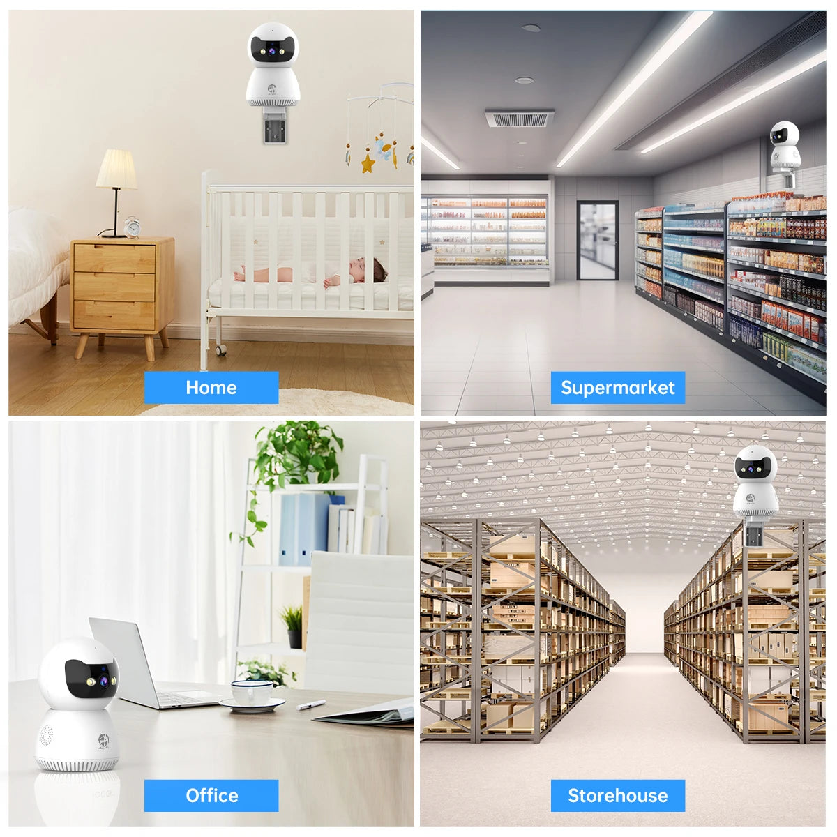 JOOAN 5MP 3MP Smart Home 5G WiFi Security Camera Indoor Wireless IP Surveillance Camera AI Tracking Night Vision Baby Monitor