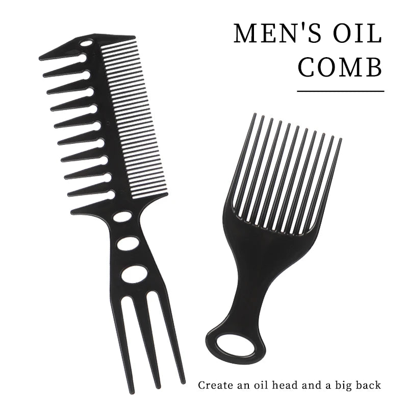 6pcs New Styling Hairdressing Men Women Beauty Salon Hair Hairdressing Black Brush Combs Hairbrush