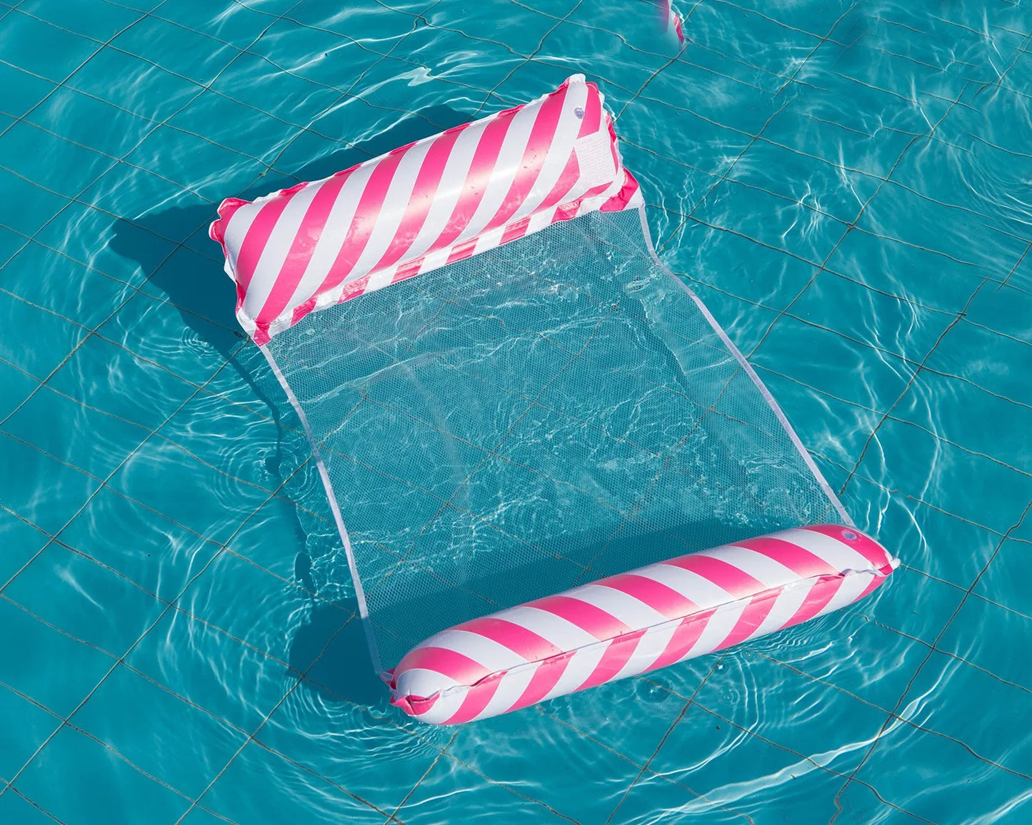 Summer Foldable Water Hammock Swimming Pool Inflatable Air Mattress for Swimming Beach Lounger Floating Sleeping Bed Chair