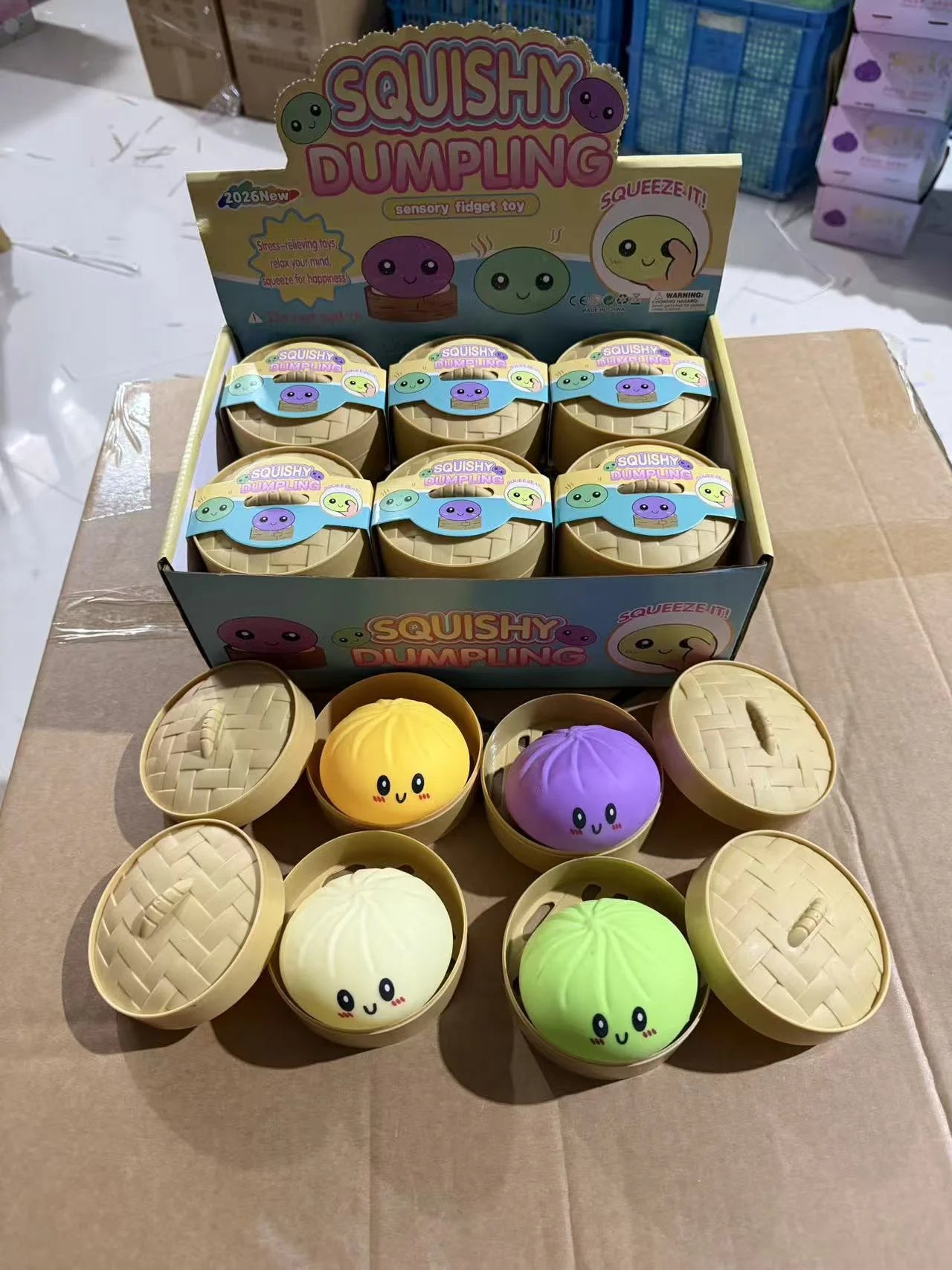 @@Soft Maltose Dumpling Squishy: Transparent Colorful Squeeze Toy, ASMR Stress Relief Ball, Sensory Fidget Toy for Kids Adults