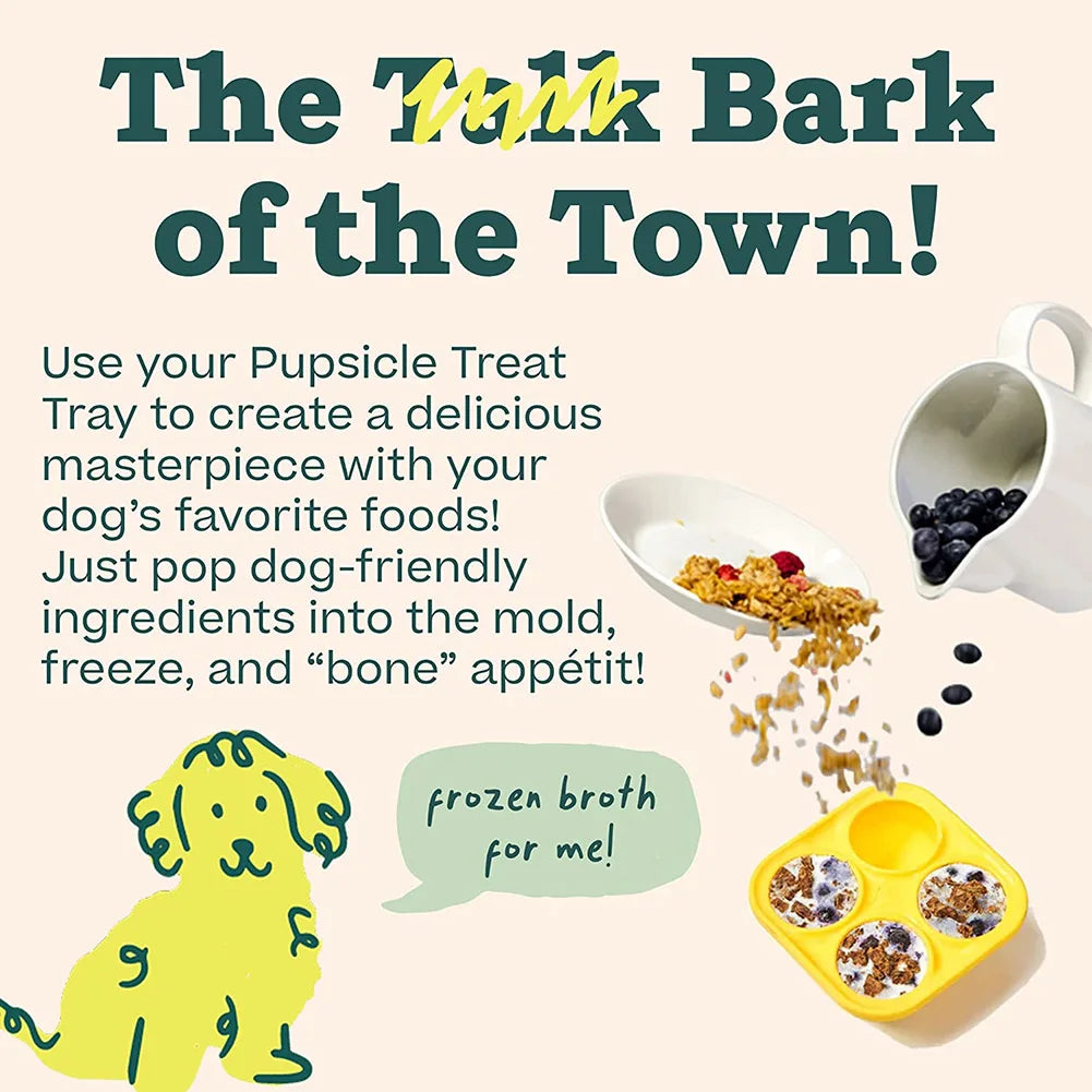 Silicone Fillable Dog Toys Maken Frozen Food Tray Summer Cooling Ease Dog Anxiety Teeth Cleaning Slow Feeding Dog Toys Supplies
