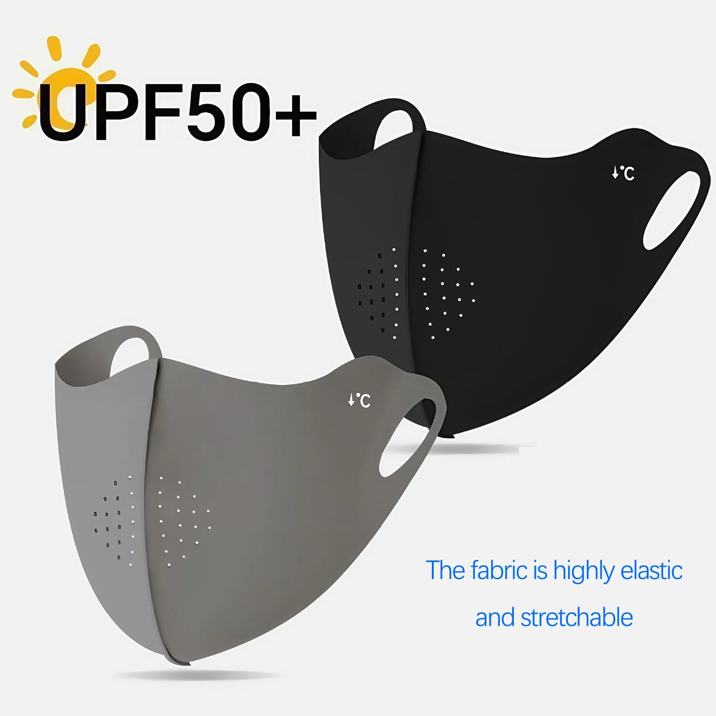 Cooling Mask for Women Men Ice Silk Driving Summer Face Cover Lightweight Washable Breathable Cycling Ice Silk Shopping Sun Mask