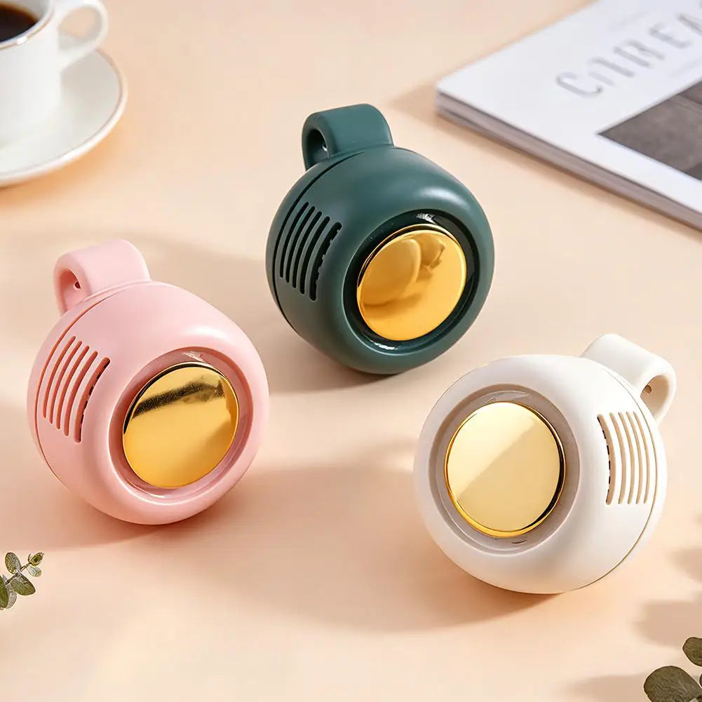 Portable Silent Bladeless Electric Fan Mini Clip On Waist Whirlwind Fan Summer Outdoor Gym Fast Cooling Rechargeable Fan