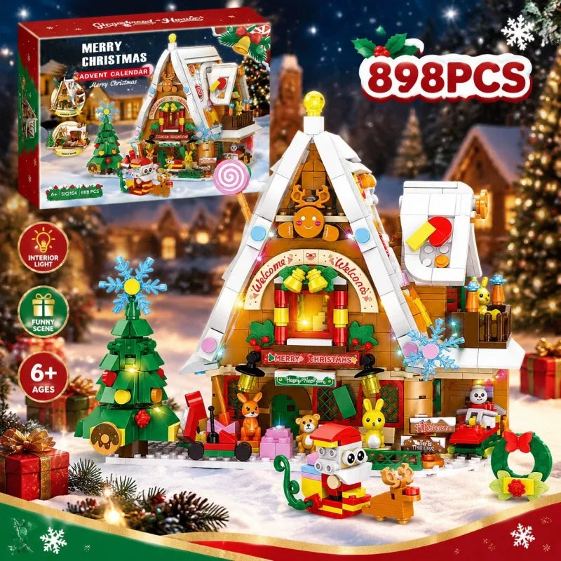 Advent Calendar Gift Box 24Days Countdown Calendar Box Christmas Tree Bricks Model New Years Xmas Gift Christmas Series
