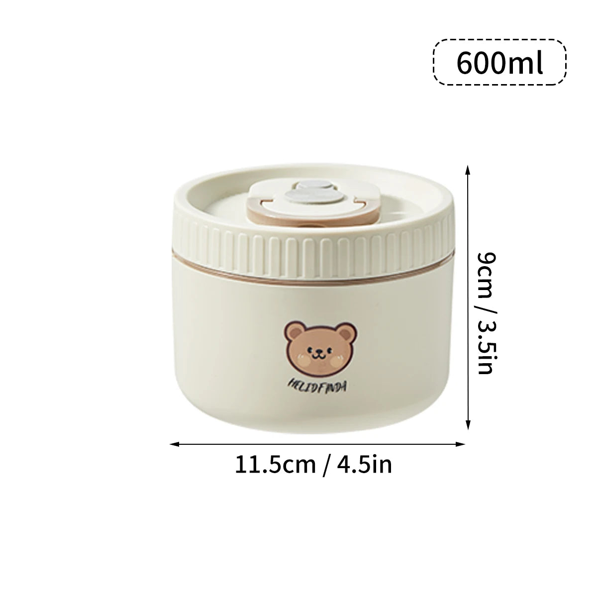 WORTHBUY Portable Insulated Lunch Box 304 Stainless Steel Fruit Salad Food Container Leak-proof Bento Box Microwave Heatable