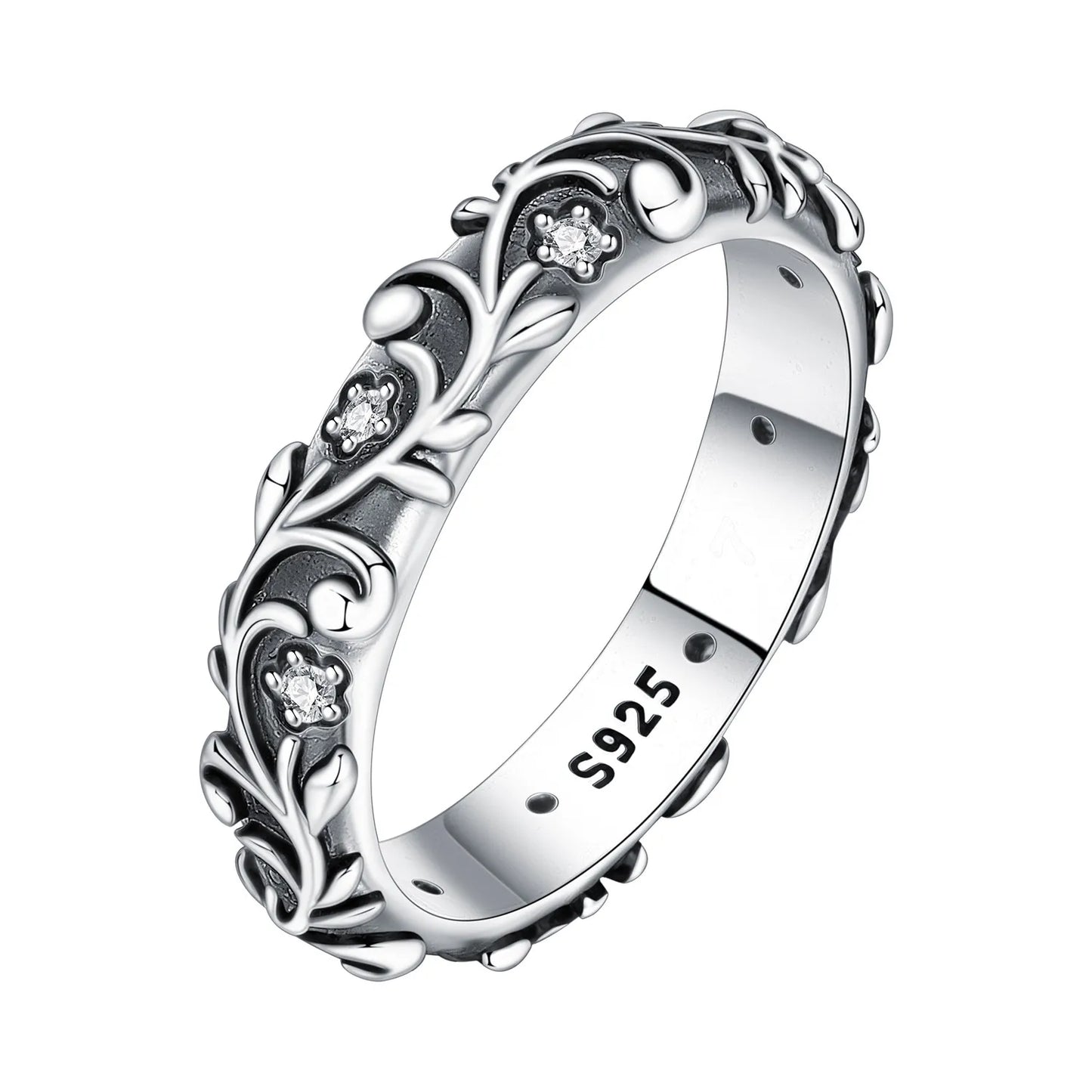 Orstarry S925 Sterling Silver Double Layered Cross Closed Ring For Women Finger Ring Personality Jewelry Party Trendy Gifts