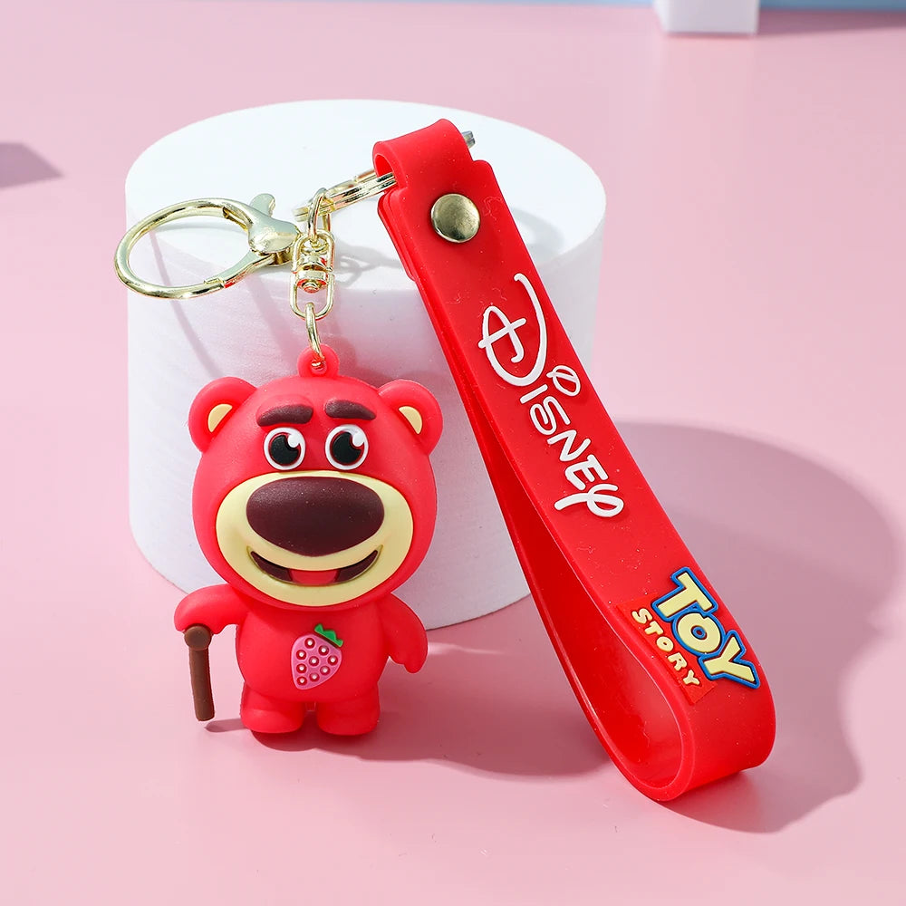Disney 1pc or 6pcs/set Toy Story Keychain4 Woody Jessie Buzz Lightyear PVC Figures Kids Birthday Cake Bag Decoration Toy