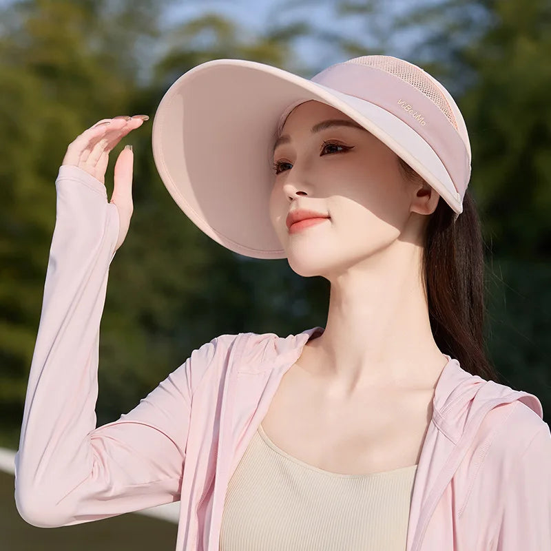 Women’s Cooling Open Sun Hat Extra Large Wide Brim UPF50+ UV Protection Outdoor Essential for Ladies