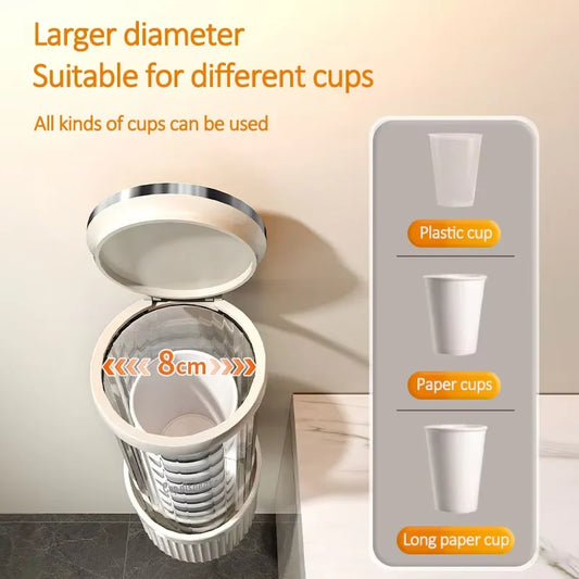 Disposable cup cup holder wall mounted water dispenser high-end paper cup holder water cup storage bar counter rack