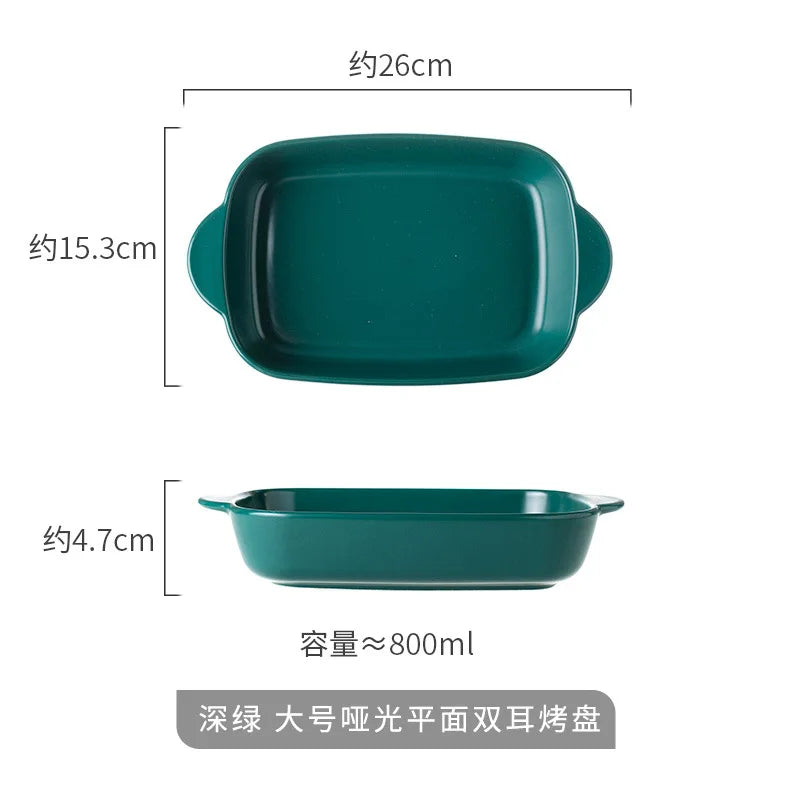 Bread Pan for Baking Tools and Accessories Oven Tray Kitchen Utensil Porcelain Dishes Cooking Utensils Bakeware Ceramic Pans Bar