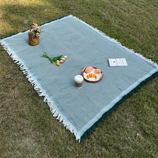 1pc Ins style Picnic Blanket, Beach Blanket, Soft & Foldable Outdoor Mat - Essential for Spring and Summer Camping, Parties
