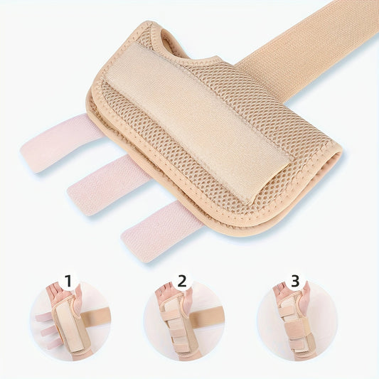 Adjustable Wrist Brace with Metal Splint Breathable Support for Sprains Carpal Tunnel Syndrome Injury Recovery for Pain Relief