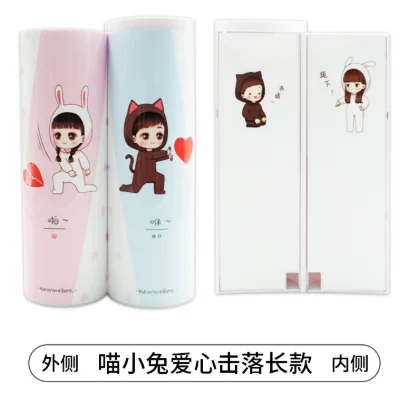 Pencil-box Multi-functional Pencil Case Plastic Double-layer Creative Pencil-box for children  Writing case
