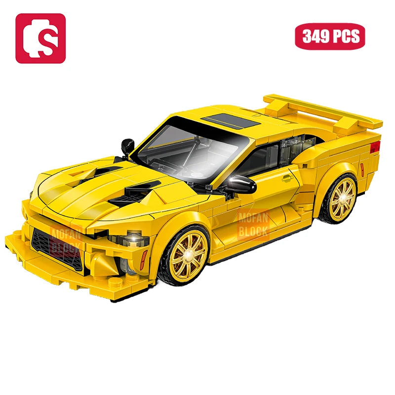 SEMBO BLOCK City Famous Technical Sports Car Supercar Model Assembly Building Block Classic Vehicle Series Bricks Boy Toys Gifts