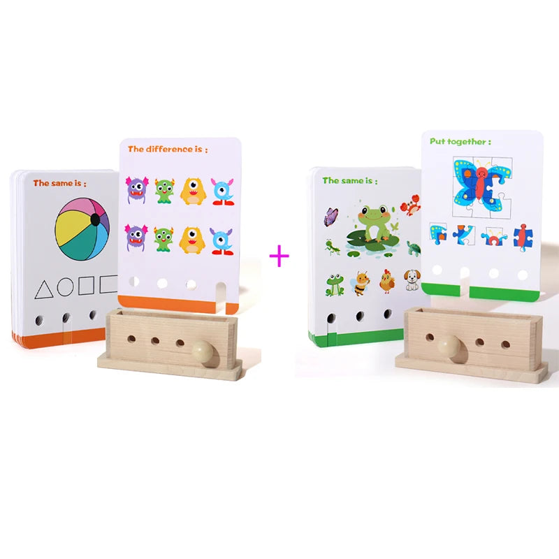 Logic Puzzle Game Educational Toy Set for Kids Logic Unlocking Game Alphabet Learning Activities Preschool Skills Development