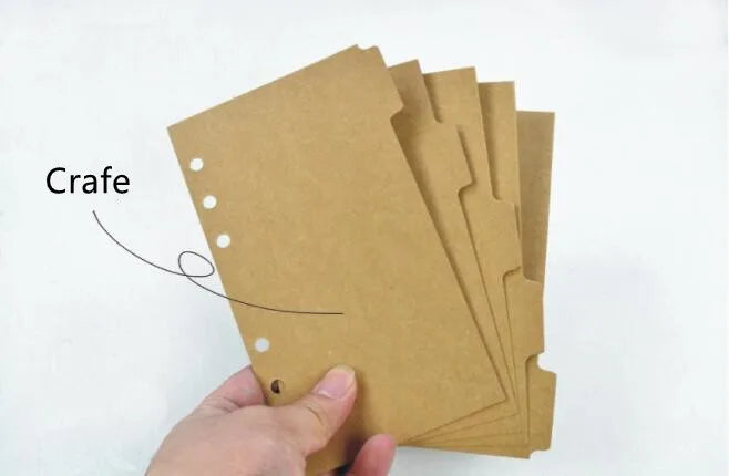 A5 A6 A7 Black White Loose Leaf Notebook Refill Spiral Binder Inner Page Grid Blank Line Diary Agenda PlannerSchool Stationery