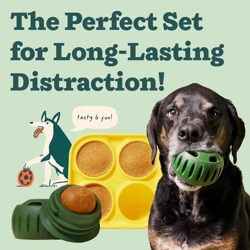Chew Proof Interactive Dog Toys Silicone Pupsicle Mold Enrichment Frozen Treat Maker Summer Cooling Boredom Solver Large Breed