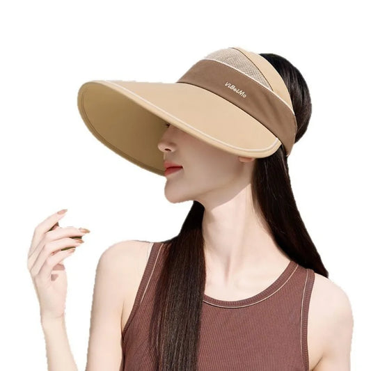 Women’s Cooling Open Sun Hat Extra Large Wide Brim UPF50+ UV Protection Outdoor Essential for Ladies
