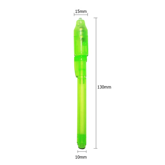 UV Light Pen Invisible Magic Pencil Secret Fluorescent Pen for  Kids Child Drawing Painting Highlighter Pen Stationery Supplies